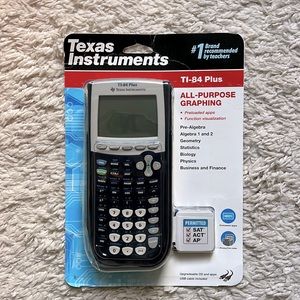 Texas instruments TI –84 Plus all purpose Graphing calculator.